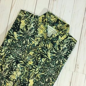 Edgy graphic short sleeve button up